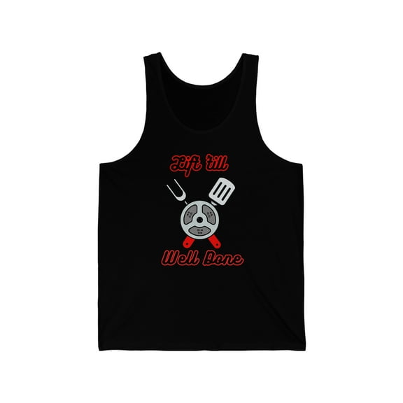 Well done gym tank| Bodybuilder tank-top| Quoted gym top Unisex Jersey Tank