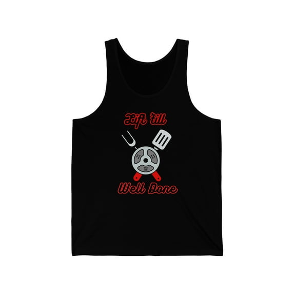 Well done gym tank| Bodybuilder tank-top| Quoted gym top Unisex Jersey Tank