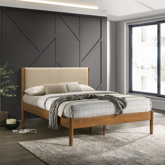 Well-padded Headboard for Comfort | Queen Bed in Bedroom, Cloud-like Embrace