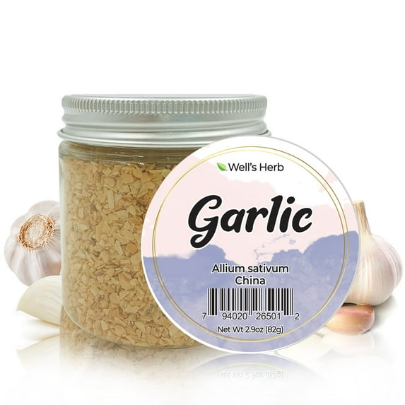 Well's Oil Herb Dried Garlic | for Herbal Hair Infused Oil | 2.9 oz