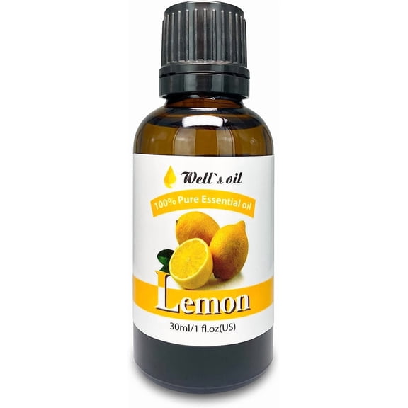 Well's Oil 100% Pure Essential Oil 1oz Lemon (1PCE)