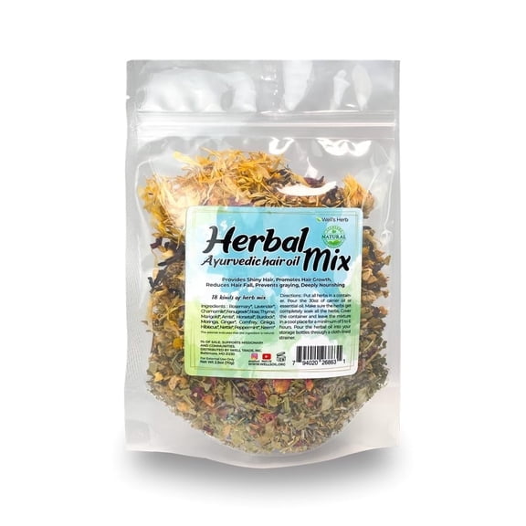 Well’s Oil Herbal Mix | 18 Botanical Herbs | DIY Herbal Infusion Ingredient | Cosmetic Use Only | 2.5 oz (70 g)