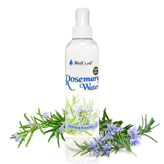 Well's Oil Floral Water and Mist Spray 8oz Rosemary Water