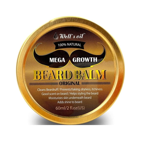 Well's Oil Mega Growth Beard Balm 2oz (1PCE)
