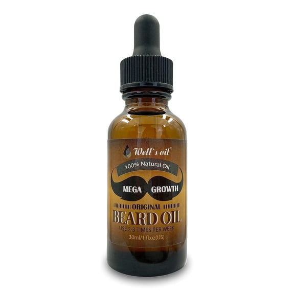 Well's Oil Mega Growth Beard Oil 1oz (1PCE)