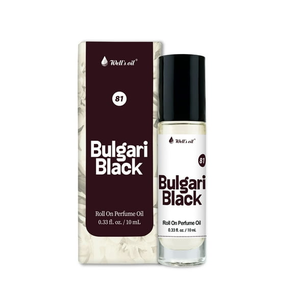 Well's Oil Perfume Roll-On Body Oil (Bulgar Black) | Amber Notes | 10 ml / 0.33 fl. oz