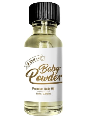 Well's Oil Premium Body Oil 0.5oz Baby Powder (1PCE)