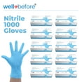 thumbnail image 1 of WellBefore Blue Nitrile 5 Mil Disposable Gloves - Large 1000 Ct. - Powder & Latex-Free, 1 of 7
