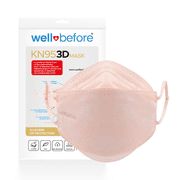 WellBefore KN95 Respirator Masks, Coral, Medium, 4-Ply, Adjustable, 10-Pack, Individually Wrapped