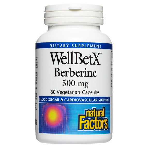 WellBetX Berberine 500 mg by Natural Factors, 60 Capsules