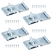 WellMade 3-1/2 in. Swivel Safety Hasp, Zinc Plated Steel Twist Knob Latch with Screws for Cabinet, Fence and Gate, 4 pack