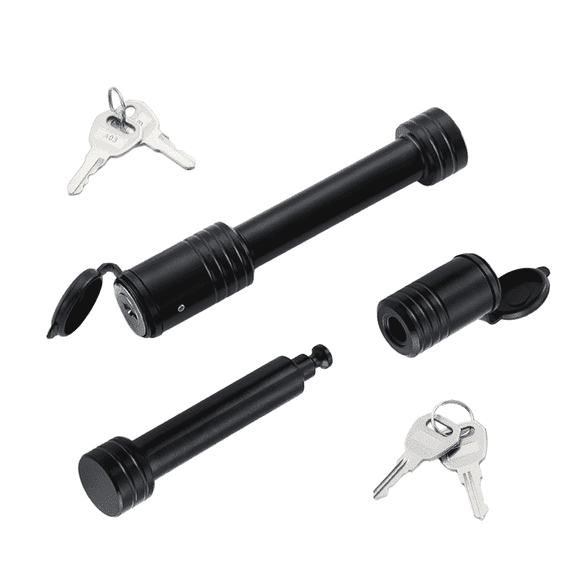 WellMade 5/8 in. Trailer Hitch Lock, Heavy Duty Receiver Pin Lock for Class III and IV 2 in. Receiver, 2 pack
