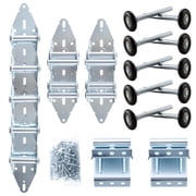 WellMade Garage Door Hinge and Roller Kit, 22-Piece Replacement Parts with Nylon Wheels, Fits 16x7 & 18x7 ft Doors, Galvanized Steel