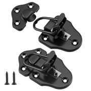 WellMade 2 Pack Hasp Latches, Heavy Duty Steel Catch Toggle Hasp for Tool Boxes, Chests, and Storage Trunks, Oil Rubbed Bronze Finish