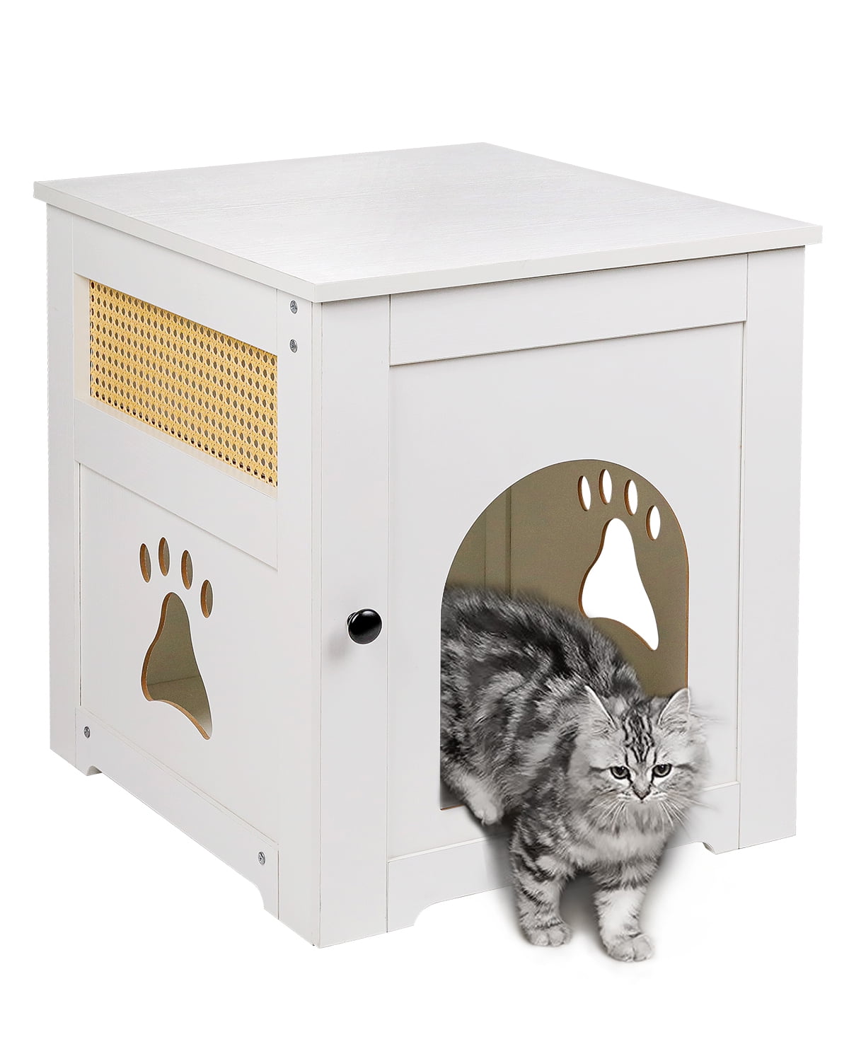 Hidden Cat Litter Box Furniture with Ventilation and Bench Seat - Bed Bath  & Beyond - 36898739