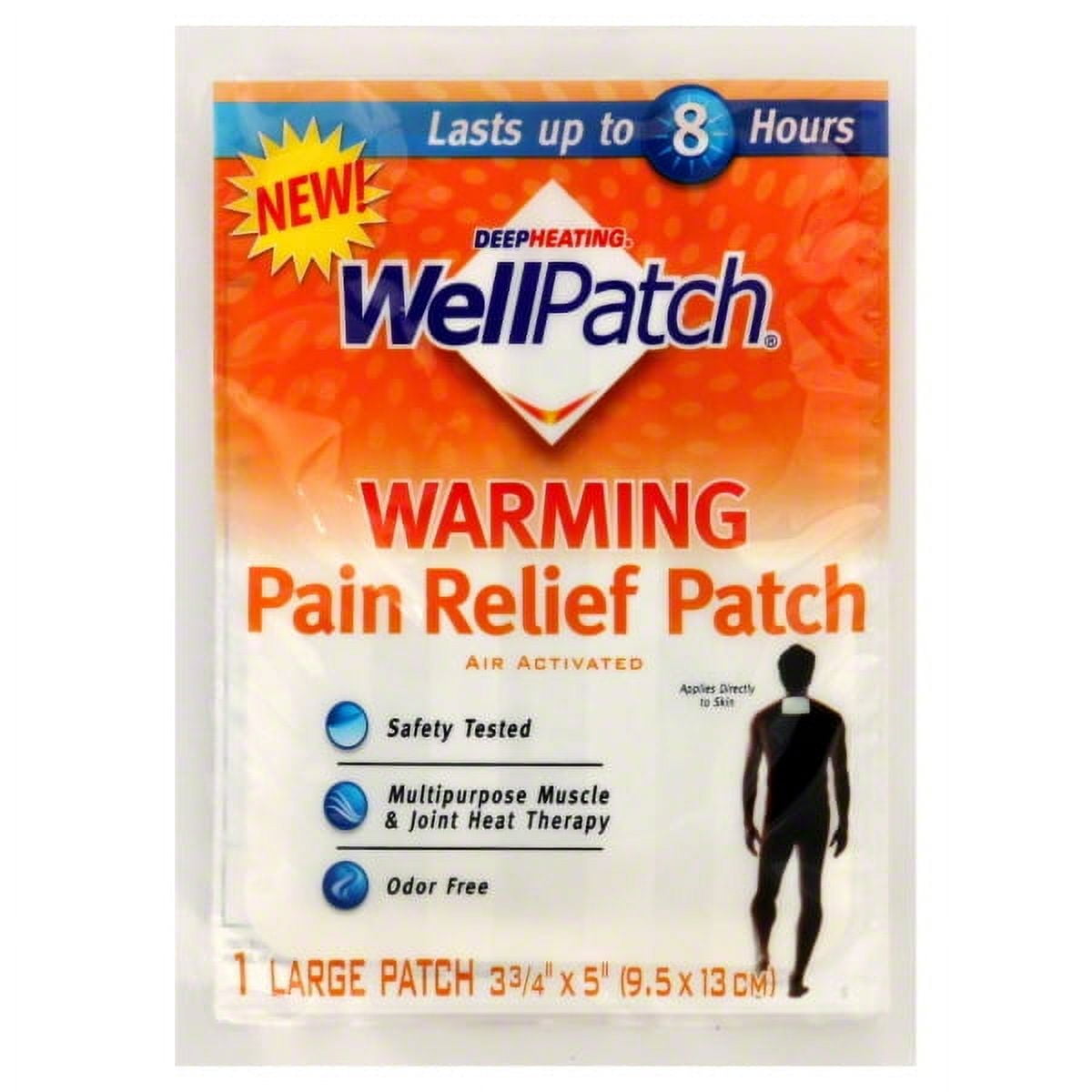 Wellpatch Pain Patches Multi-Purpose Warm 4Ct by Mehtholatum
