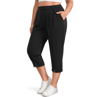 salsation★ Capri Pants★サイズM★ダークグリーン zbxnLI Capri Work Pants for Women Stretch High Waist Knee Length