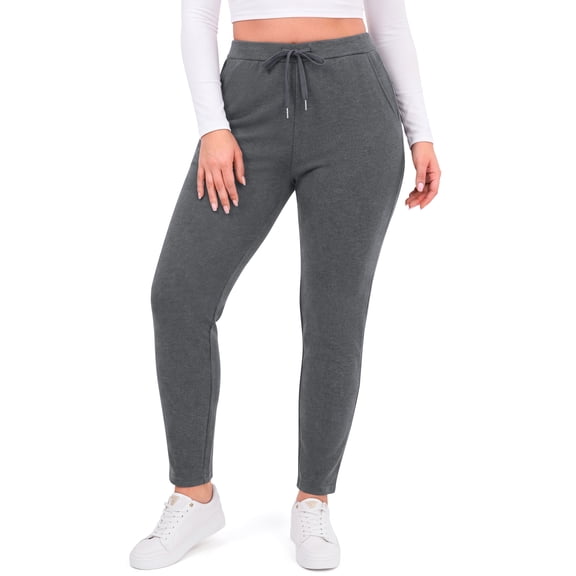 WellSize Plus Size Sweatpants for Women Fall Casual High Waisted Lounge Pants Athletic Drawstring Joggers with Pockets