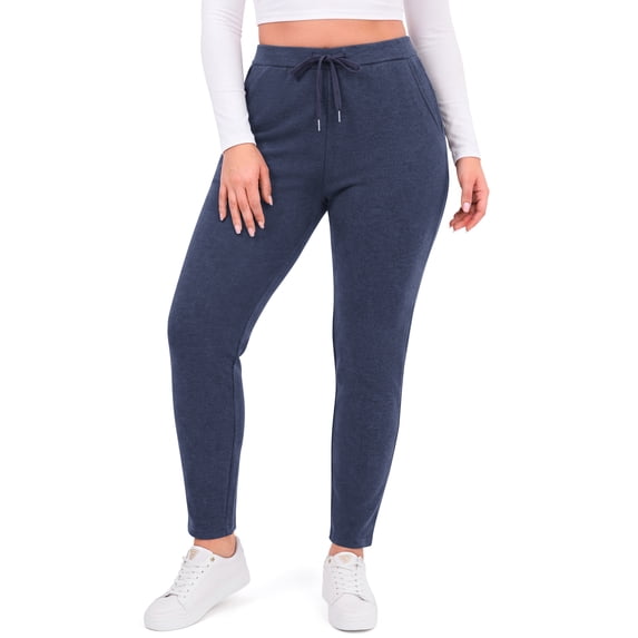 WellSize Plus Size Sweatpants for Women Fall Casual High Waisted Lounge Pants Athletic Drawstring Joggers with Pockets