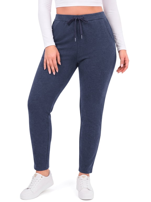 Plus Size Sweatpants for Women Fall Casual High Waisted Lounge Pants Athletic Drawstring Joggers with Pockets