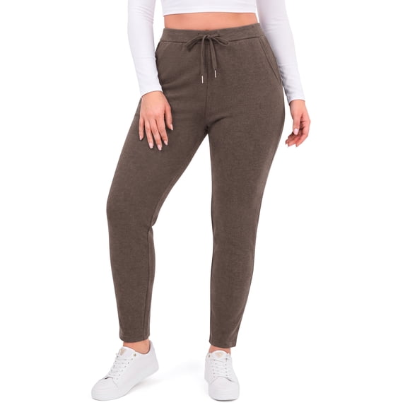 WellSize Plus Size Sweatpants for Women Fall Casual High Waisted Lounge Pants Athletic Drawstring Joggers with Pockets