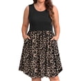 thumbnail image 1 of WellSize Plus Size Women Tank Dresses Summer Sleeveless Crew Neck Sundresses Casual Beach Dress with Pocket, 1 of 8