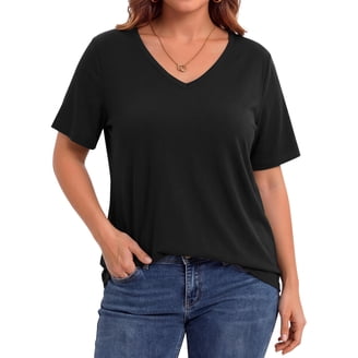 BILLIONHATS 6 Pack Womens Oversized Cotton T-Shirts, Crew Neck