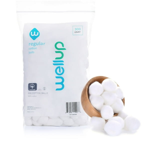 WellUp Regular Cotton Ball 300/Pack (W11300300)