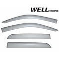 thumbnail image 1 of WellVisors Replacement for 1998-2005 Mercedes Benz W163 ML-Class Clip-ON Chrome Trim Smoke Tinted Side Rain Guard Window Visors Deflectors 3-847MB011, 1 of 10