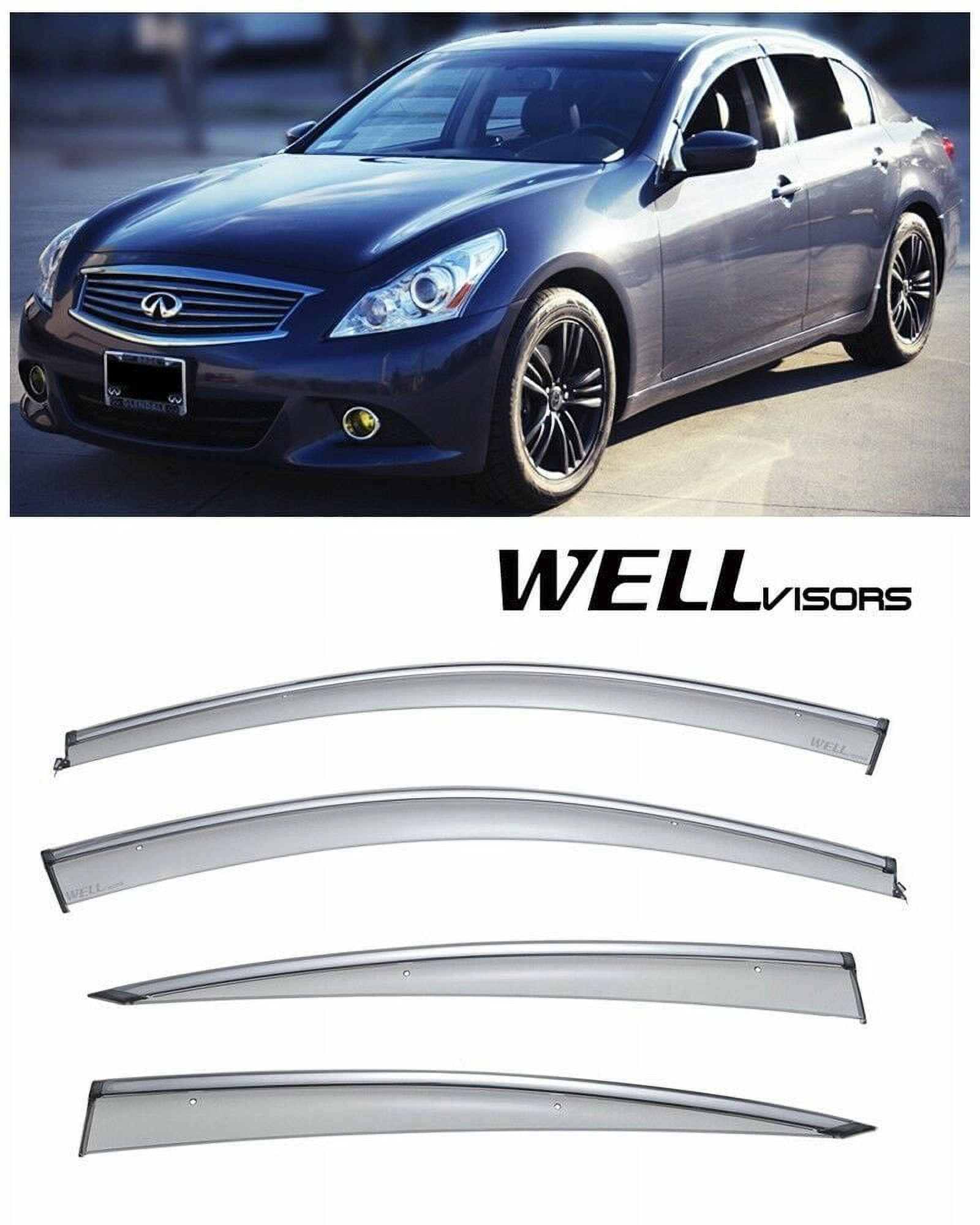 WellVisors Replacement for 2007 2015 Infiniti G25 G35 G37 Q40 W