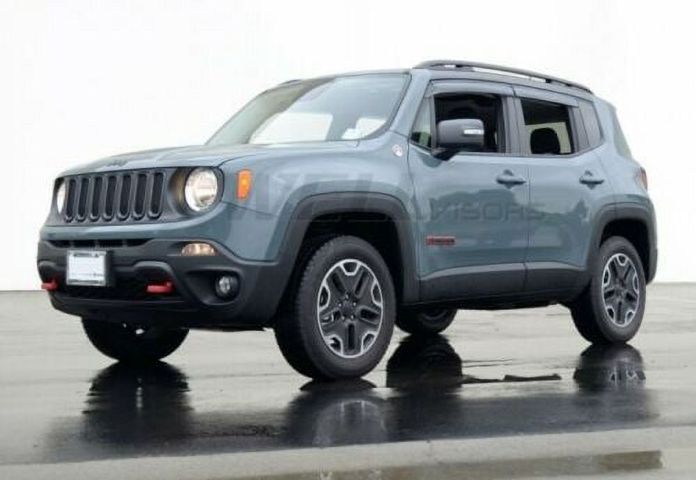 WellVisors Replacement for 20152018 Jeep Renegade Black Trim Side