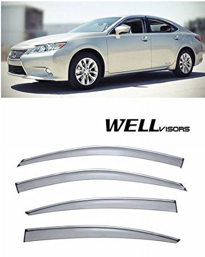 WellVisors Side Window Wind Deflector Visors Lexus ES350 13up 2013