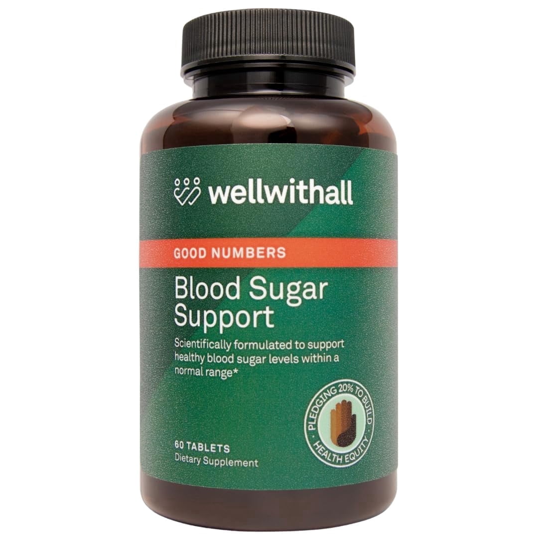 WellWithAll Glucose Metabolism & Wellness Supplement with Berberine | Supports Energy Balance & Healthy Weight | Natural Metabolic Health Formula – 60 Tablets