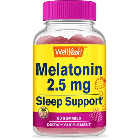 WellYeah 2.5mg Melatonin Gummies - 60 Count