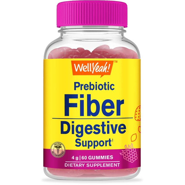 WellYeah Prebiotic Fiber Gummies Digestive System Support, Doctor