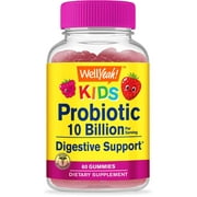 WellYeah Probiotics for Kids Gummies -10 Billion CFU -For Gut Health, Immune Health and Digestive Support -Berry Flavor Chewable Supplement -Vegetarian, Non GMO, Gluten Free Kids Probiotic -60 Gummies