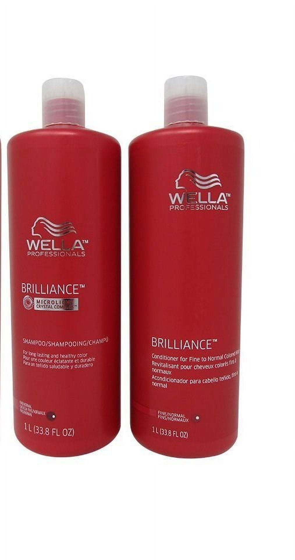 Wella Brilliance Shampoo and Conditioner Duo for Fine Hair 33.8 oz
