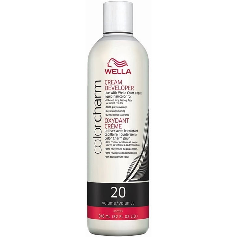 Wella Color Charm 20 Volume Creme Developer, 32 oz, Permanent Hair