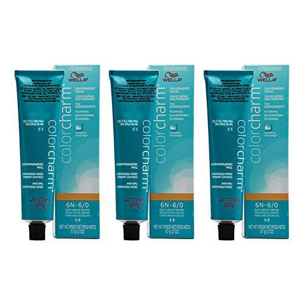 Wella COLOR CHARM, HAIR COLOR DemiPermanent Haircolor 6N Dark Natural