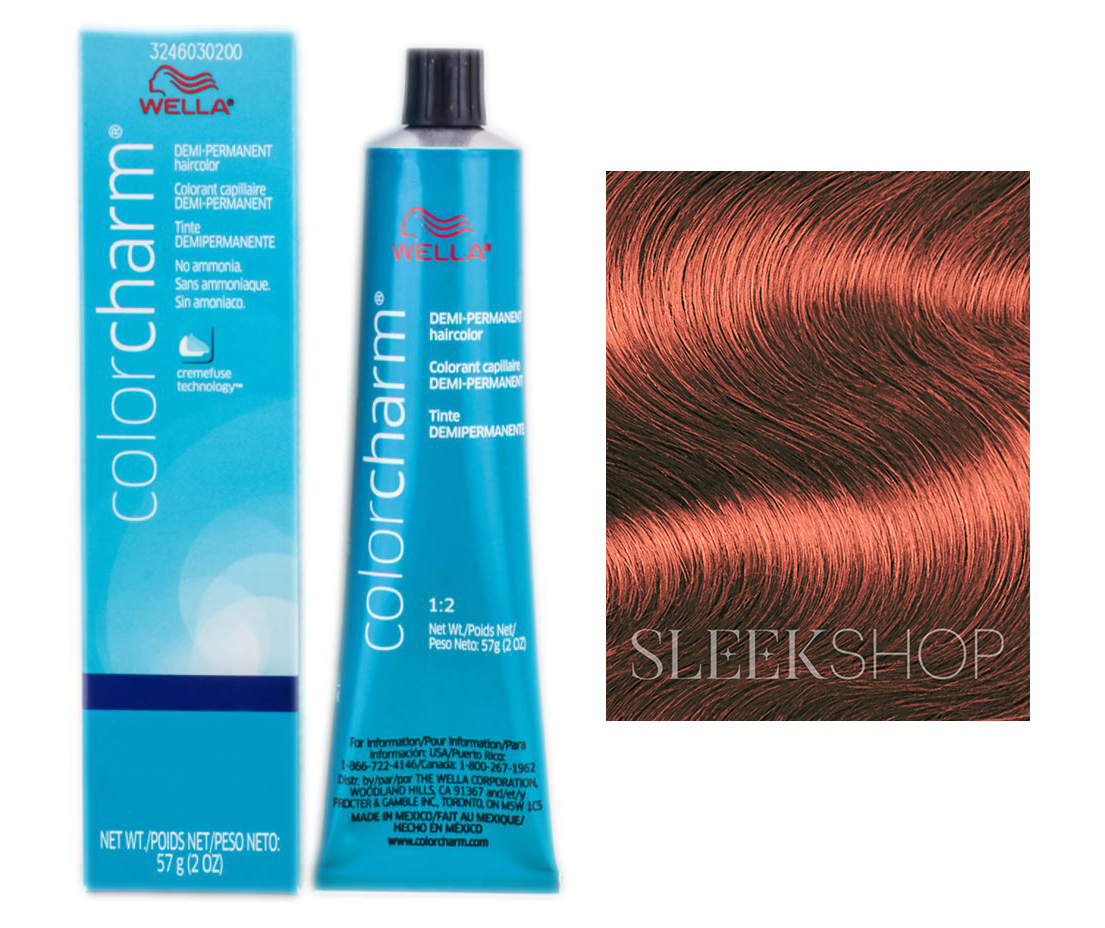 Wella COLOR CHARM, HAIR COLOR Demi-Permanent Haircolor - Color : #6/45 (6RV) FIERY RED - image 1 of 9