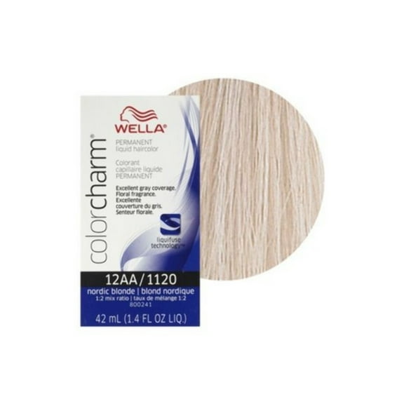 Wella COLOR CHARM, HAIR COLOR - Liquid Creme Haircolor (Color : # 1120/12AA - Nordic Blonde)