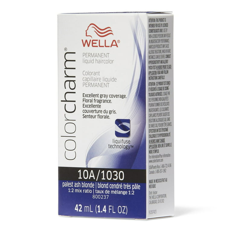 Wella ColorCharm Permanent Liquid Hair Color, 10GV/1036, 1.42 fl. oz.