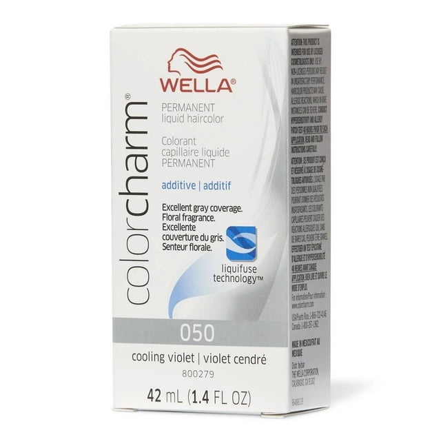 Wella COLOR CHARM, HAIR COLOR Permanent Liquid Haircolor Additive, 050 Cooling Violet, 1.4 Oz