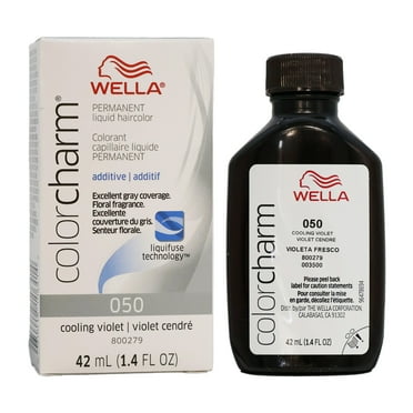 Wella COLOR CHARM, HAIR COLOR Permanent Liquid Haircolor Additive, 050 Cooling Violet, 1.4 Oz.