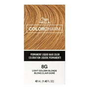 Wella Color Charm Liquid 8G/0841 Light Golden Blonde Pack of 2