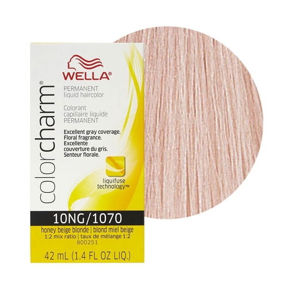 Wella Color Charm Liquid Haircolor 10NG/1070 Honey Beige, 1.4 Oz, 3 Pack