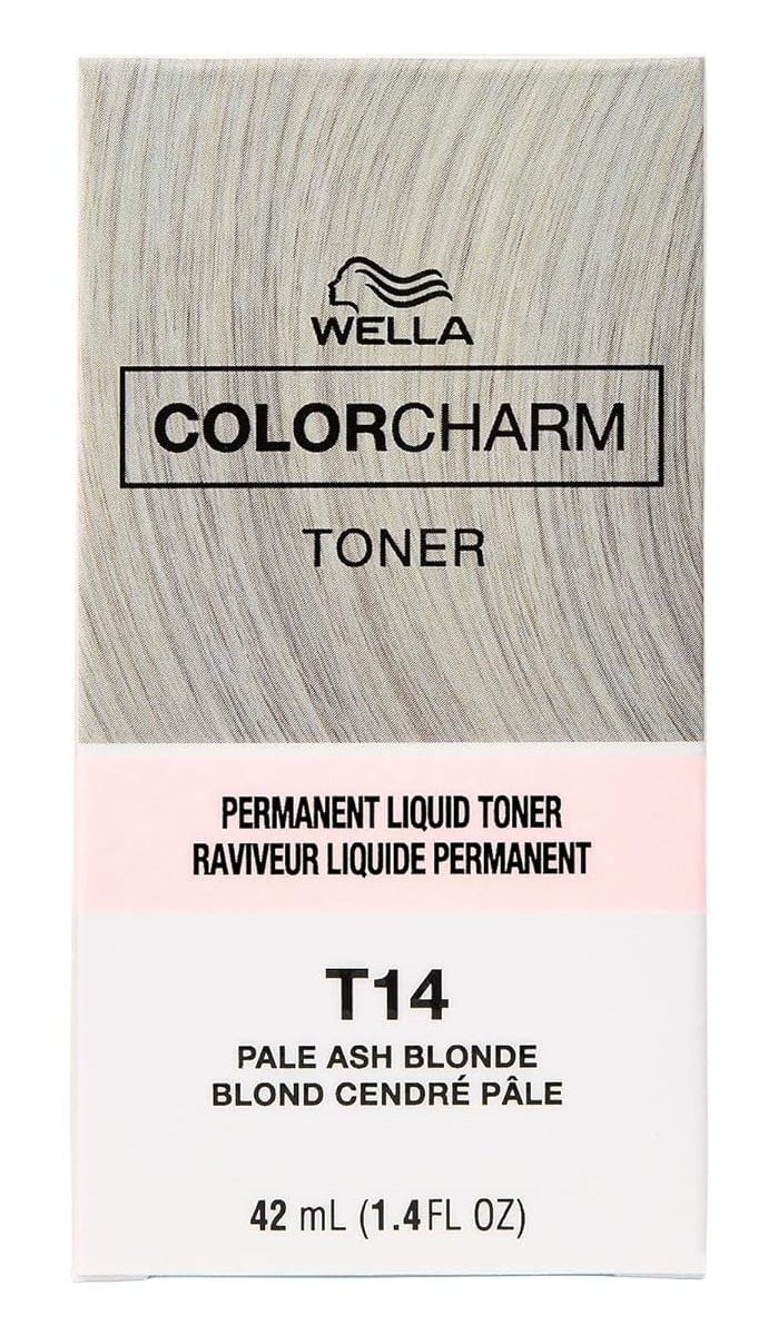 Wella Color Charm Liquid Toner #T14 Pale Ash Blonde (Pack of 2)