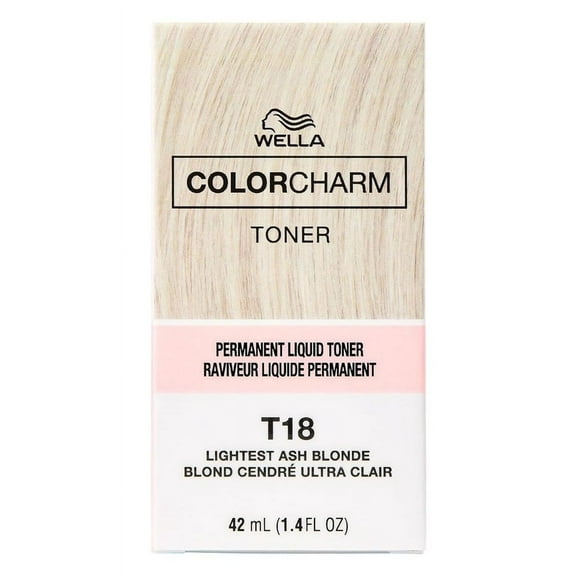 Wella Color Charm Liquid Toner #T18 Lightest Ash Blonde (Pack of 3)