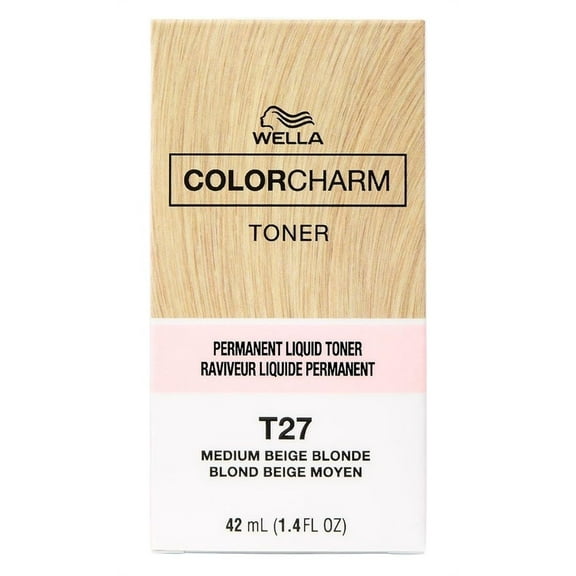 Wella Color Charm Liquid Toner #T27 Medium Beige Blonde (Pack of 3)
