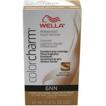 Wella Color Charm Permanent Liquid Hair Color, Intense Dark Blonde [6NN] 1.40 oz
